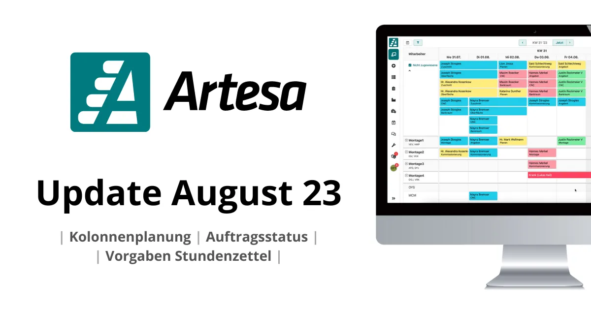 Update August 2023