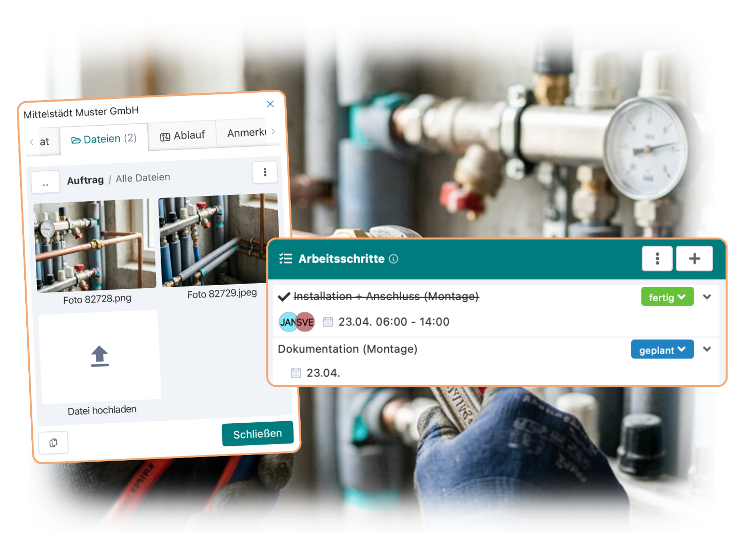 Artesa Handwerkersoftware für SHK-Betriebe