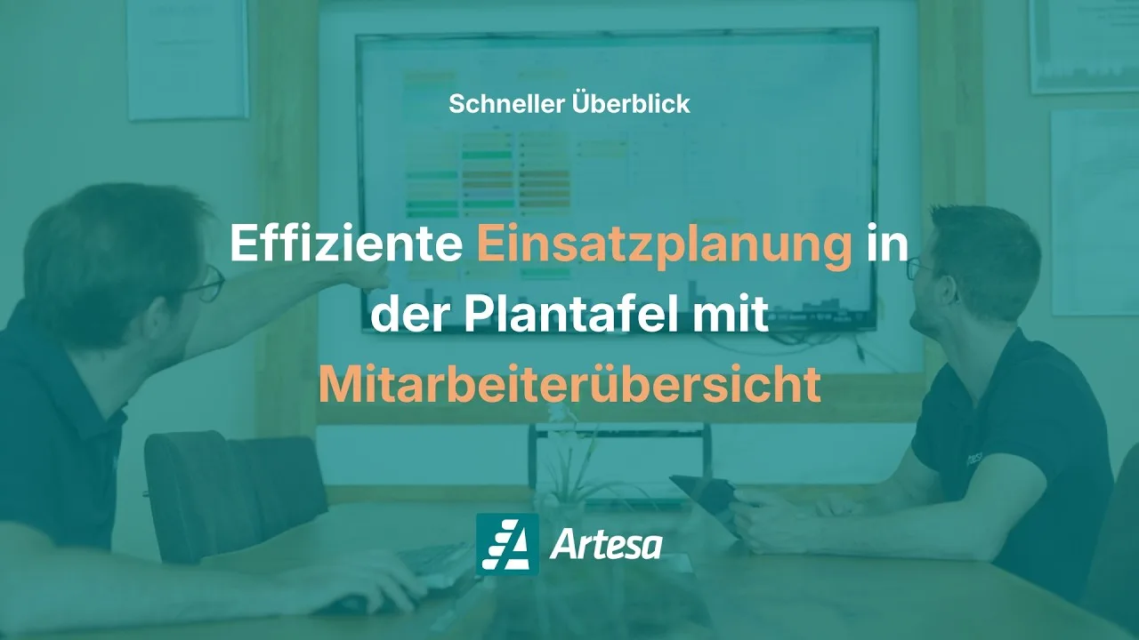 Plantafel – Monats- und Mitarbeiteransicht